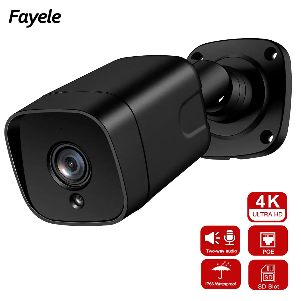 

Video Surveillance Smart IP Camera 4K 8MP PoE IR 25M Night Vision Bullet Camera 5MP Motion Detection SD Cloud Storage 2way Audio