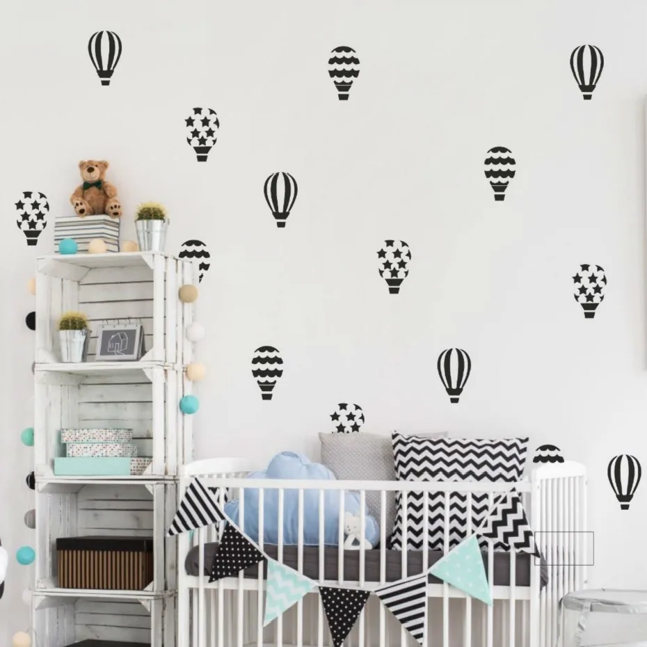 

Hot Air Balloon DIY Wall Stickers Nursery Wall Art Decals Removable Mural for Kids Room Home Party Decor Gift