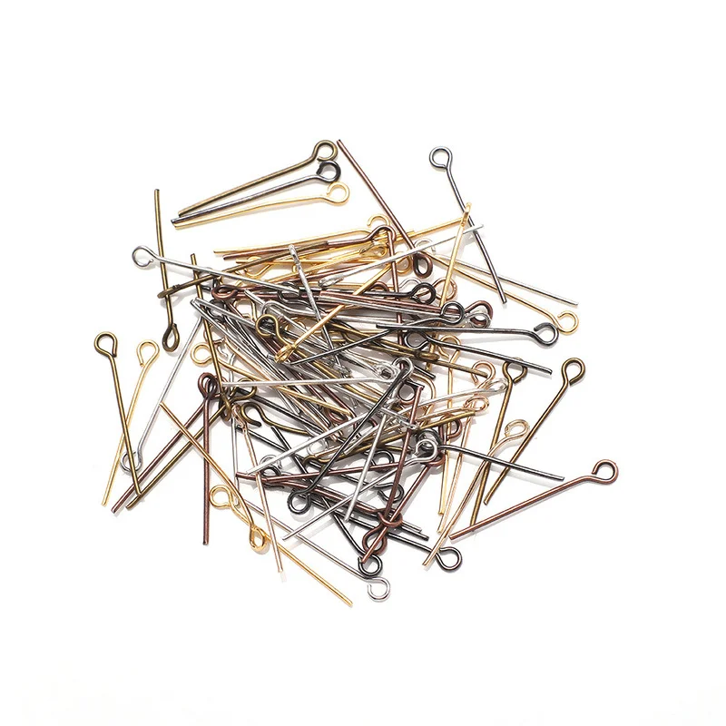 

Штифты с плоской головкой 200 шт./лот, 16, 20, 24, 30, 40, 45, 50 мм, Золотая/медь/родий, фурнитура для изготовления ювелирных изделий своими руками, аксес...