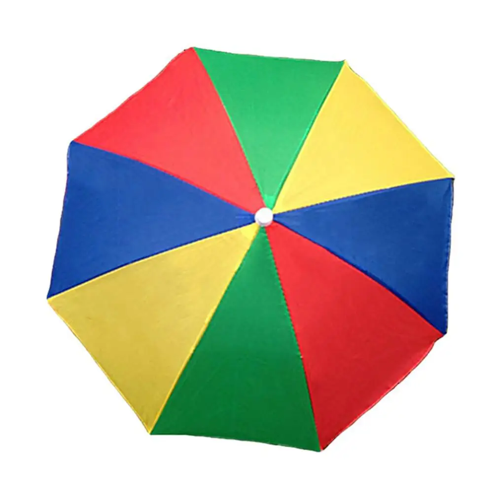 Портативный Зонт с креплением на голову 55 см солнцезащитный козырек легкий для