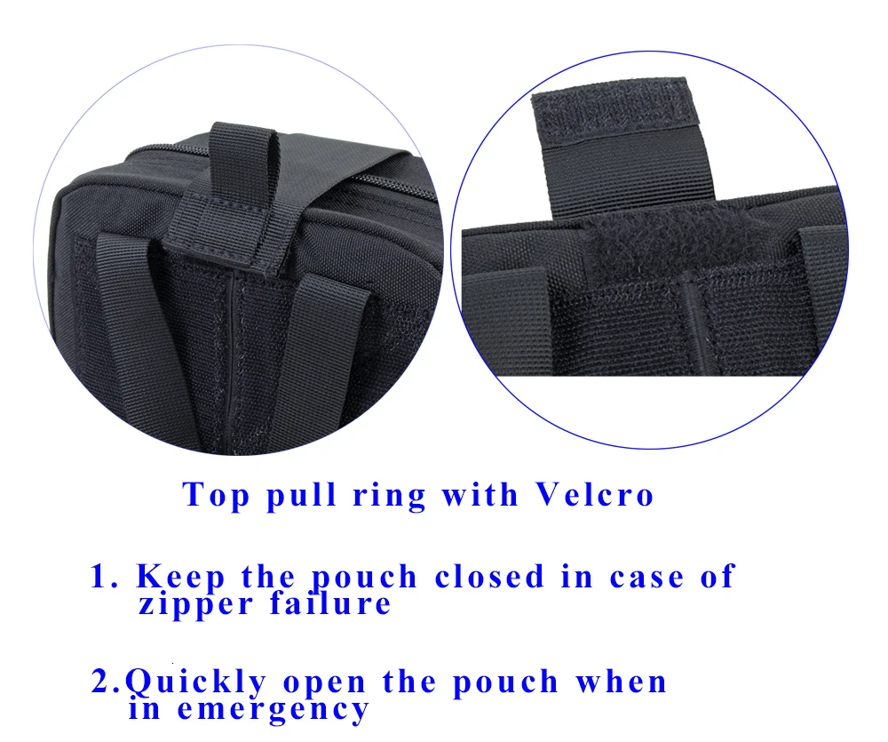 TACTIFANS Патч-кейс для оказания первой медицинской помощи Molle Hook and Loop Тактический медицинский комплект EMT Emergency EDC Rip-Away Survival IFAK