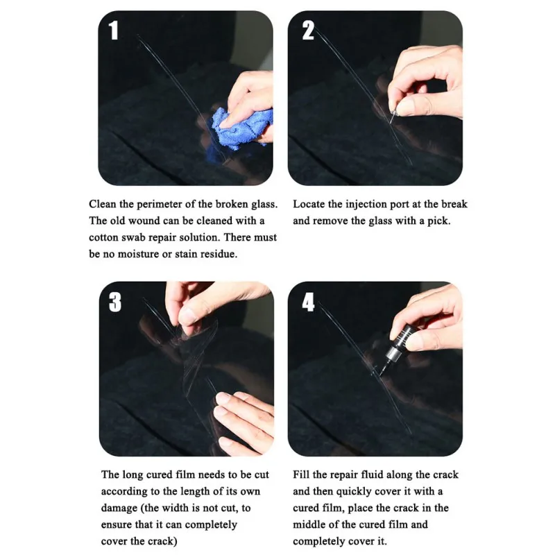 DIY Windshield Repair Kit Glass Scratch Recovery Crack Tool Set Car | Автомобили и мотоциклы