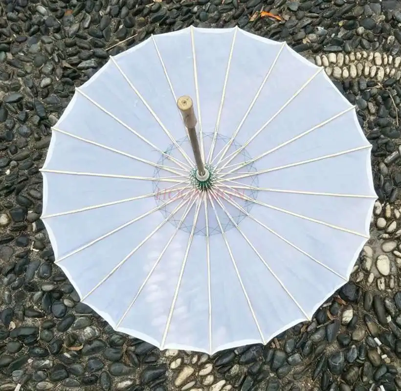 

Dance umbrella decorative umbrella prop umbrella classical umbrella white solid color silk umbrella painting umbrella