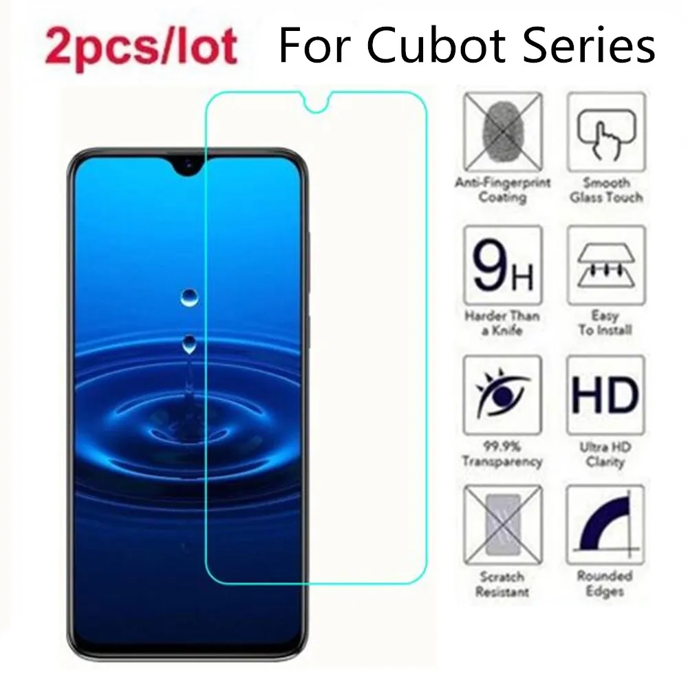 Закаленное стекло для Cubot Quest Lite 2.5D Премиум Защитная пленка экрана X18 J5 J7 R11 H3 X19 P20 R15
