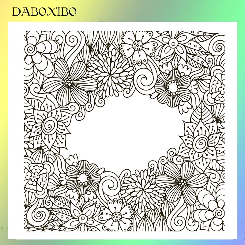 DABOXIBO красивые прозрачные штампы с цветами для скрапбукинга своими