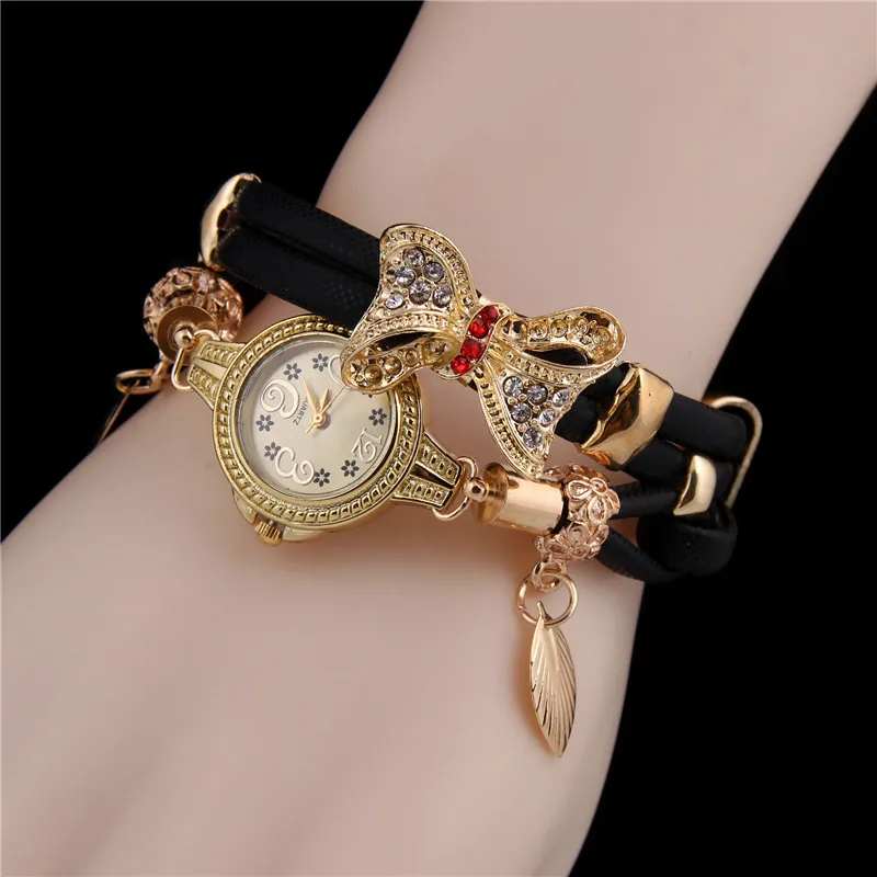 

Fashion Europe and the United States beautiful ladies bracelet watch bow new female models