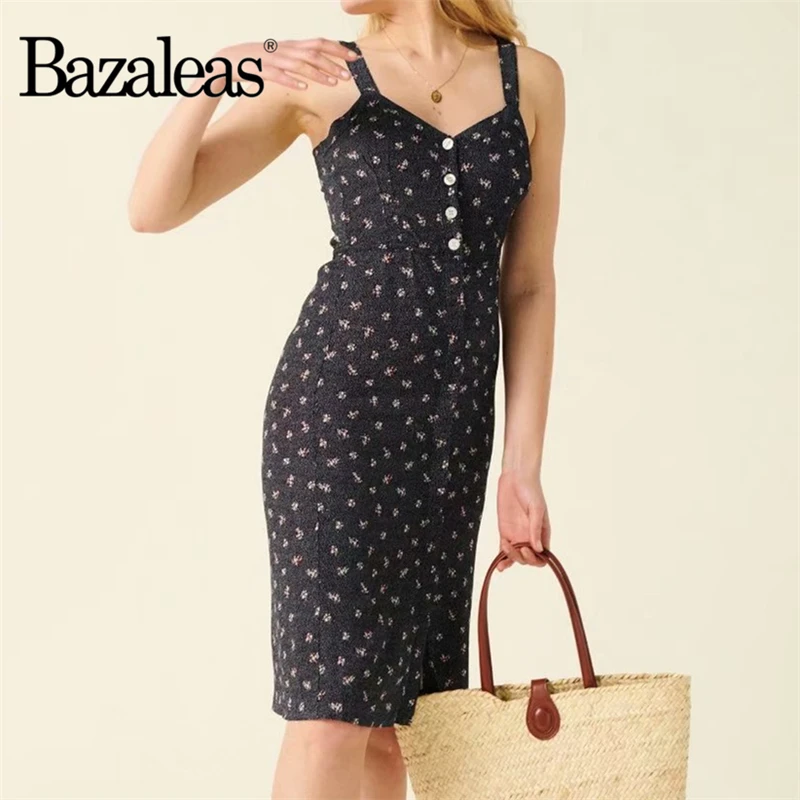 Платье миди женское летнее с цветочным принтом|Женские платья| |