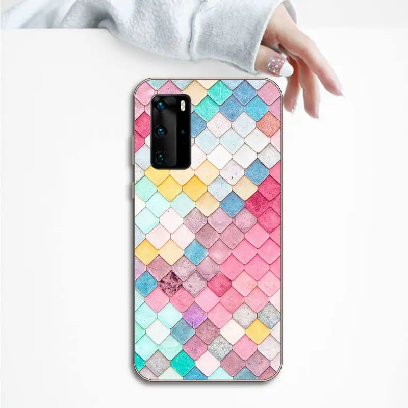

Phone Case For Huawei P honor 8 10i 20 30 40 smart 2019 dog animal painting flower aesthetics marble