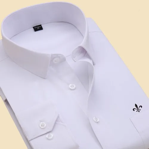 Dudalina плюс размер 9XL вышивка мода Blusa Camisa Social клетчатые мужские рубашки с длинным рукавом Slim Fit рубашка мужская одежда мужская полоса - Цвет: 8868-11-WHITE-P