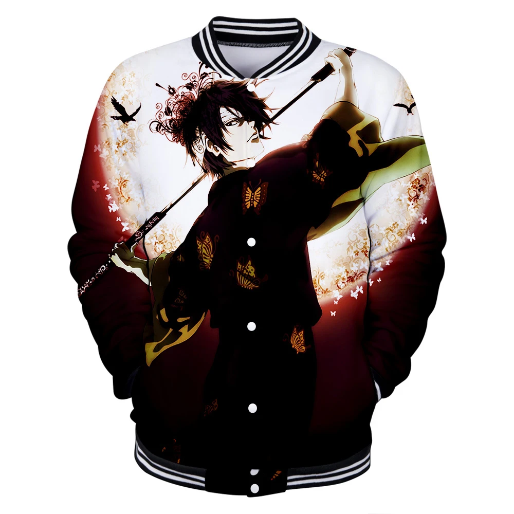 Аниме гинтама осень и зима бейсбольная форма пальто унисекс пара досуг 3D принт