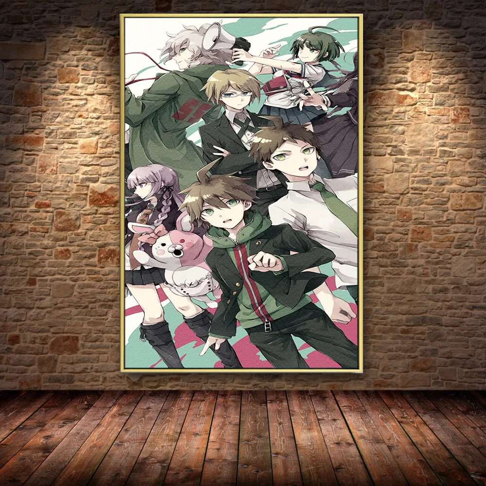 Аниме данганронпа мультфильм ouma kokichi Nanami ChiaKi Naegi Makoto японская Настенная картина
