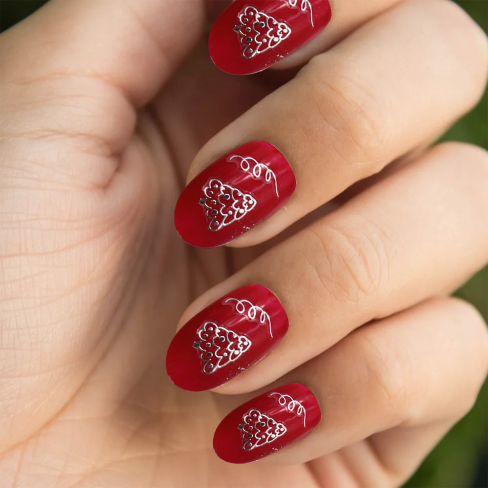 6 шт. новогодние наклейки для ногтей | Красота и здоровье