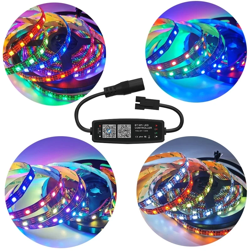 RGB-контроллер для светодиодной ленты WS2811 WS2812B 5 В постоянного тока 12 24 Wi-Fi Pixel rgb LED