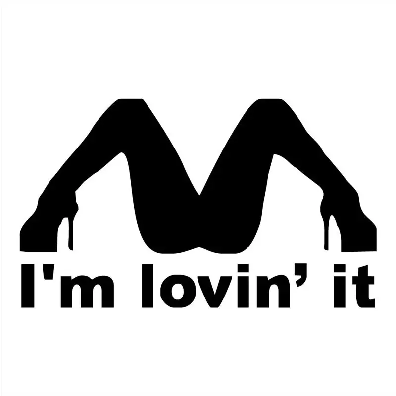 

W-0980 Creativity I Love It Spread Legs Modeling Personality Car Sticker PVC Fashion Auto Window Bumper Waterproof Quality Decal