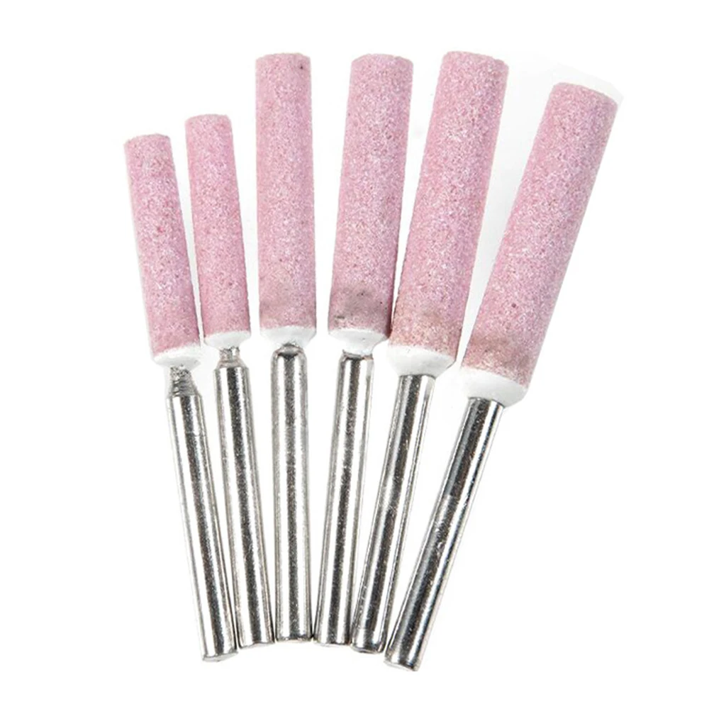 

5PCS Diamond Coated Cylindrical Burr Chainsaw Sharpener Stone File Chain Carving Grinding Tools Saw Sharpening For Woodworking
