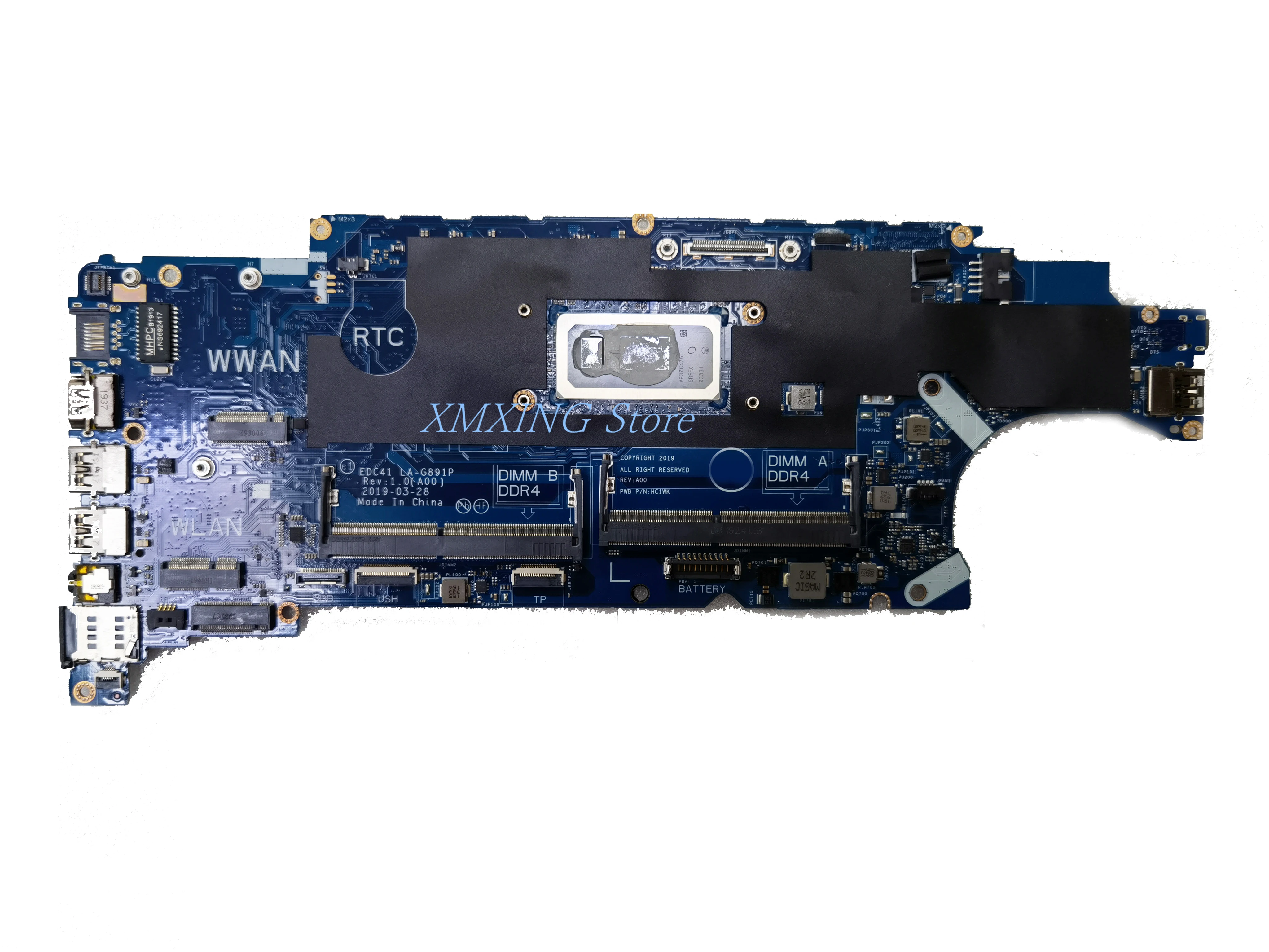 

FULCOL For DELL Latitude 5400 Laptop Motherboard LA-G891P CPU I5-8265U CN-03CY3R 03CY3R 3CY3R Tested 100% work