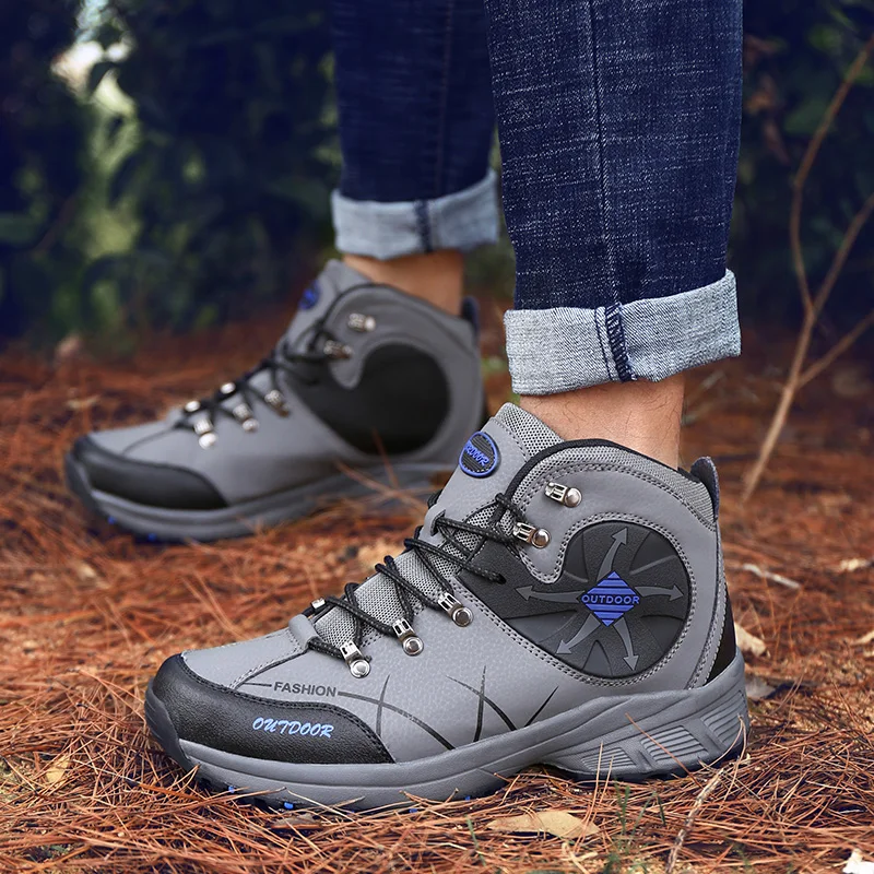 Humtto Большие размеры зимняя мужская походная обувь уличные водонепроницаемые