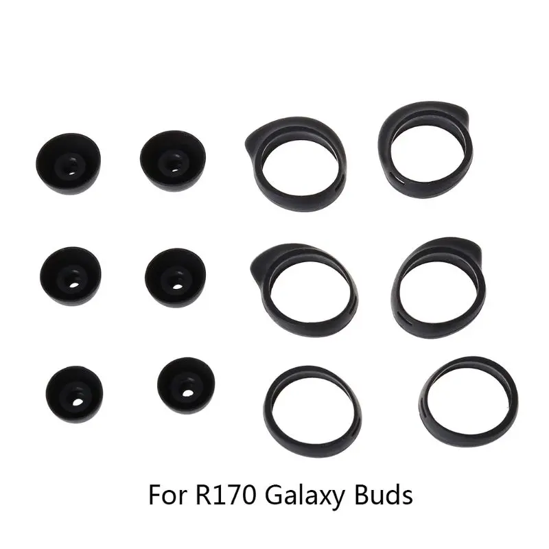 3 пары силиконовых защитных чехлов, Защитные комплекты для samsung R170 Galaxy Buds, Bluetooth наушники, декоративные аксессуары