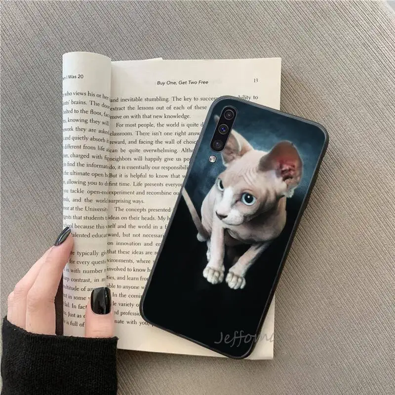 

Sphynx Cat funny cool Phone Case For Samsung galaxy S note 7 8 9 10 20 fe edge A 6 10 20 30 50 51 70 lite plus Soft Silicone