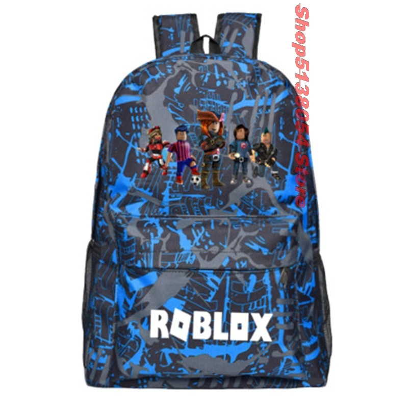 E ROBLOX клетчатый рюкзак, детская школьная сумка, женский рюкзак, подростковые школьные сумки, Холщовый студенческий рюкзак для мальчиков и девочек, детская сумка - Цвет: E