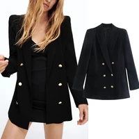 za women blazers casual suit jacket fall winter new fashion simple slim fitting office young women blazers 2021 casual suits