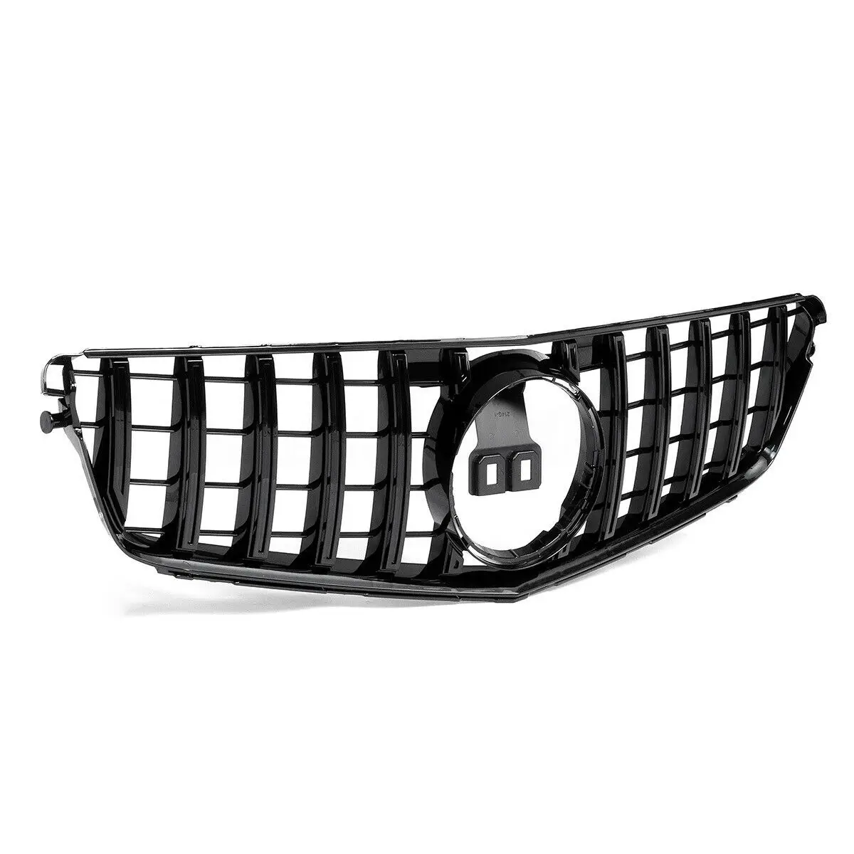 Гоночный гриль для Mercedes Benz C Class W204 2008 2013 GT R Style C180 C200 Черный Сменный комплект