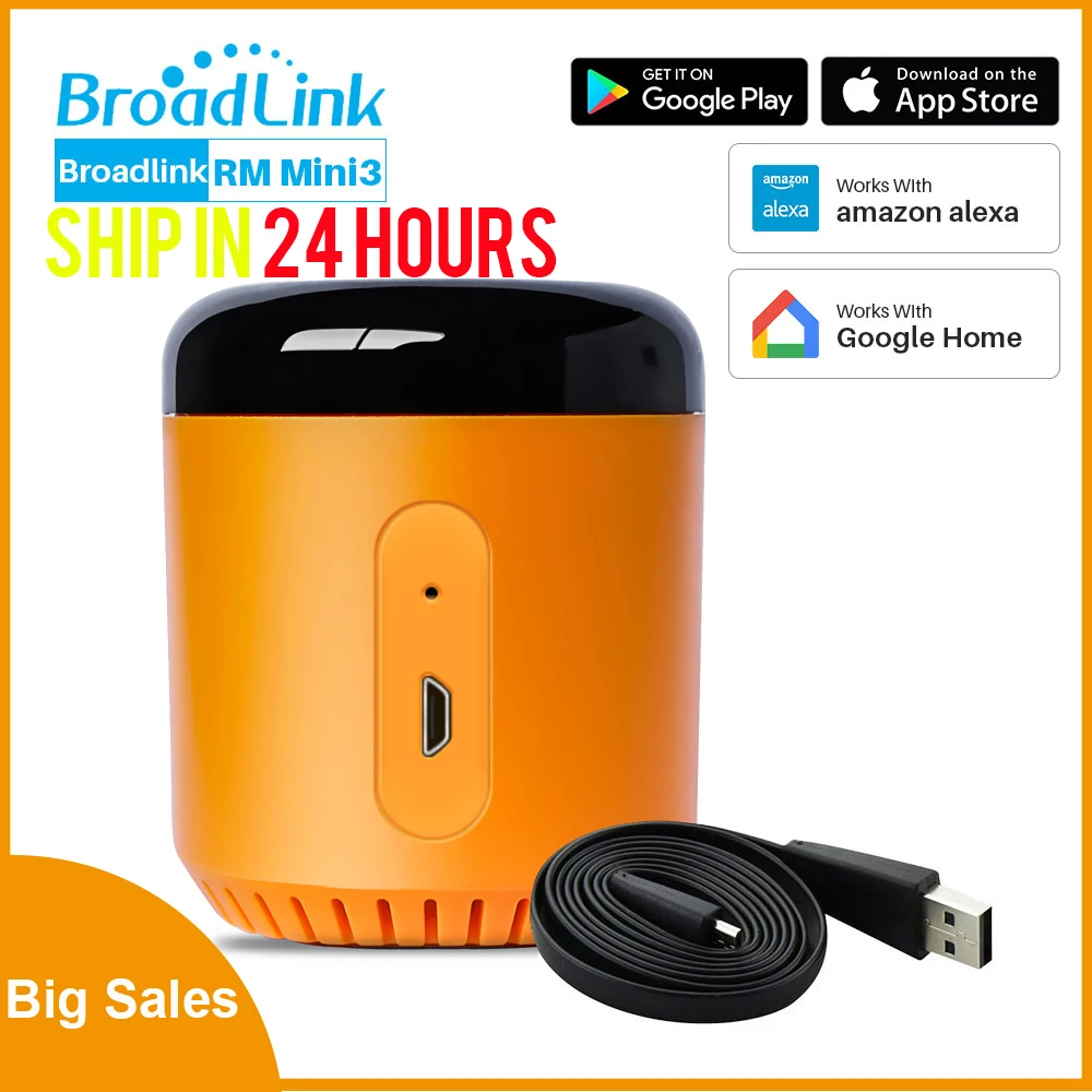 Контроллер для умного дома Broadlink RM Mini3 RM4 Pro Rm4C Mini Automation WiFi IR RF UniversaWork Alexa Google