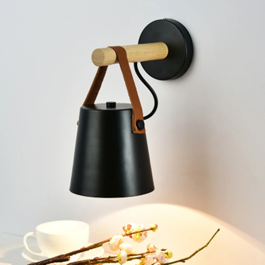 

Modern Belt Wall Lamp Creative Wood Wall Lights Nordic Dining Bedside Bedroom Study Living Room Wall Lights for Home Bird Lamp