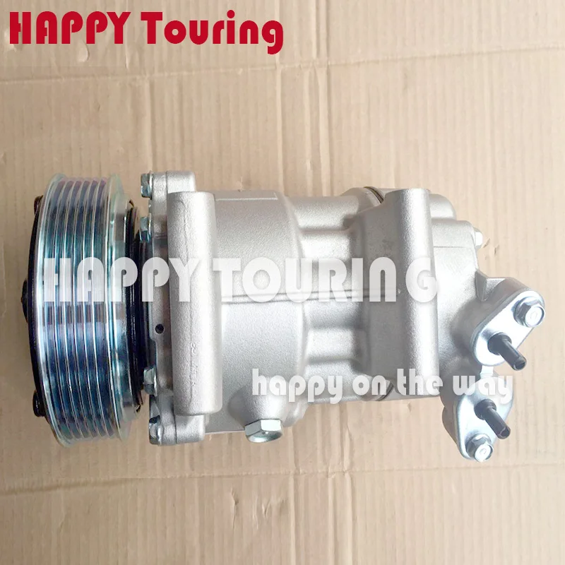 Компрессор A/C sanden sd6v12 1449 1450 9671456680 9655191680 для Peugeot 206 307 Citroen Fiat компрессор |