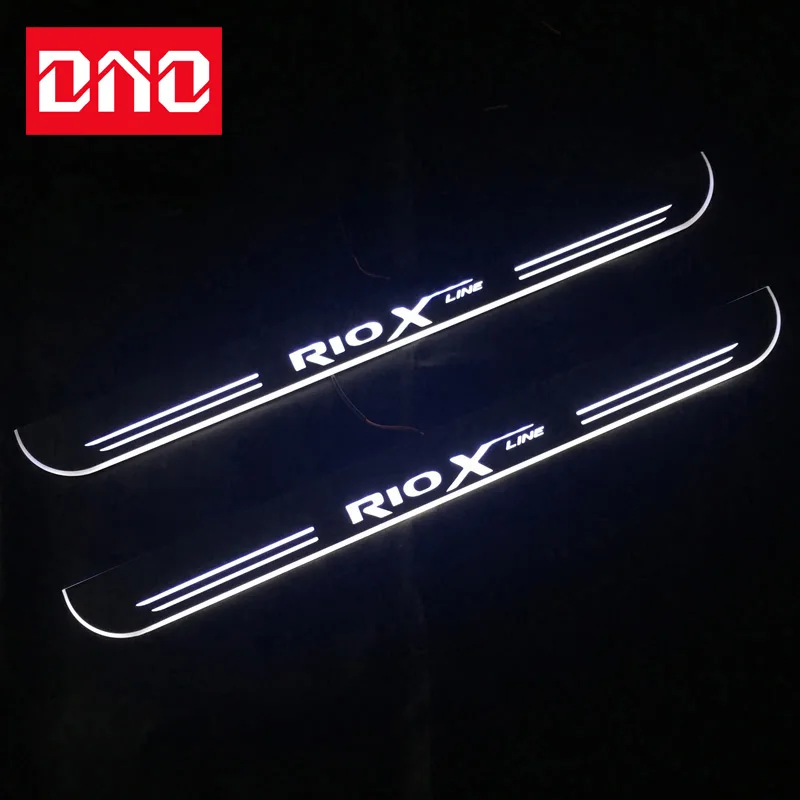 

DNO Door Sill Scuff Plate Pedal Ligths For Kia Rio X line X-line 2017 2018 - 2020 Threshold Led Bar Pathway Dynamic Welcome Lamp