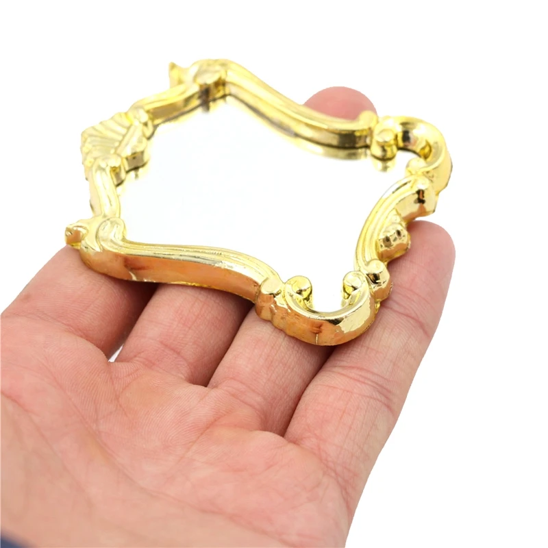 

1:12 Miniature Dollhouse Furniture European Frame Dollhouse Mirror