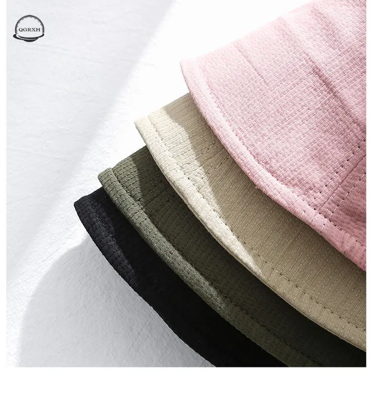 

Summer Foldable Bucket Hat Fashion for Women Outdoor Leisure Fisherman Hat Anti-UV Wide Bucket Hat Japanese Basin Hat Women