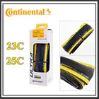 Шина для дорожного велосипеда Continental Ultra Sport III 700x25, черно-желтая, складная, 23c 25c