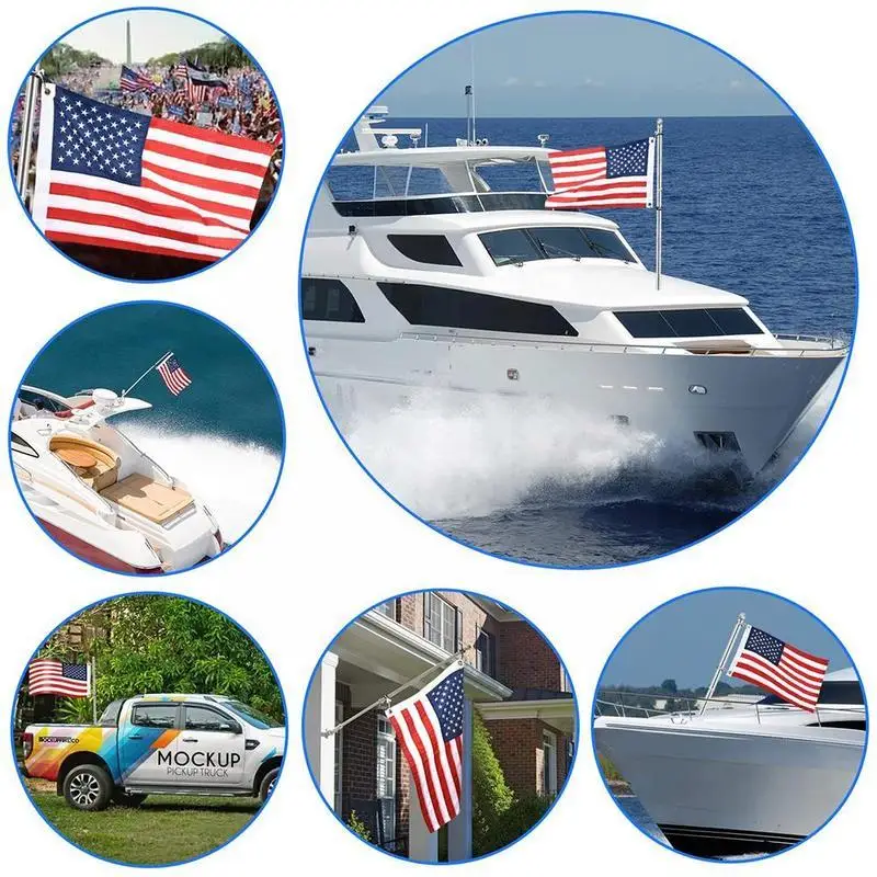 Открытый американский флаг США 30*35 см полиэстер ткань фотофлаг баннеры и баннер