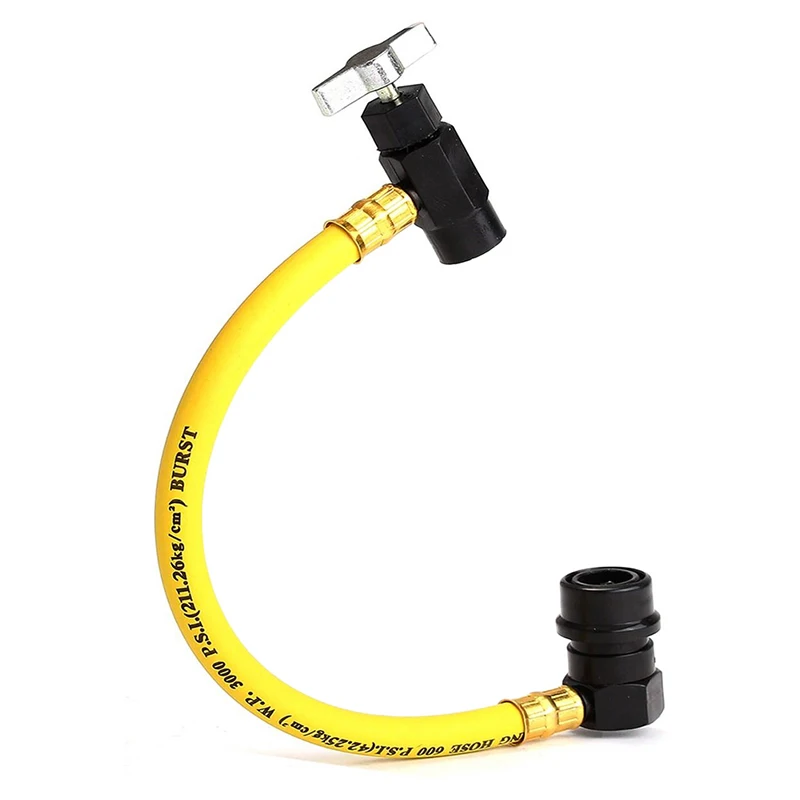 

600PSI R134A AC Auto Air Conditioning Recharge Hose Refrigerant Can Tap New F7QB