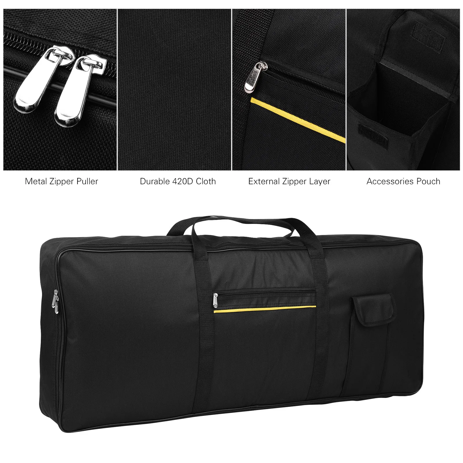 Портативная сумка для переноски электронной клавиатуры пианино с 61 клавишей