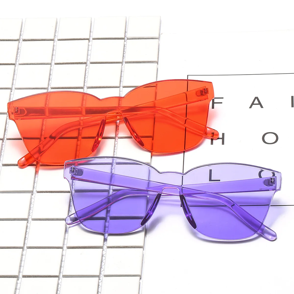 Безрамные солнцезащитные очки новый стиль крест границы Оптовая Продажа