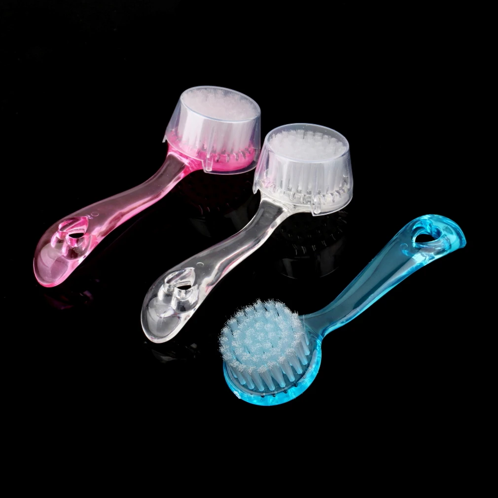 

Exfoliating Facial Brush Skin Care Soft Bristle Brush Scrub With Plastic Handle Beauty Cleansing Tools for Women