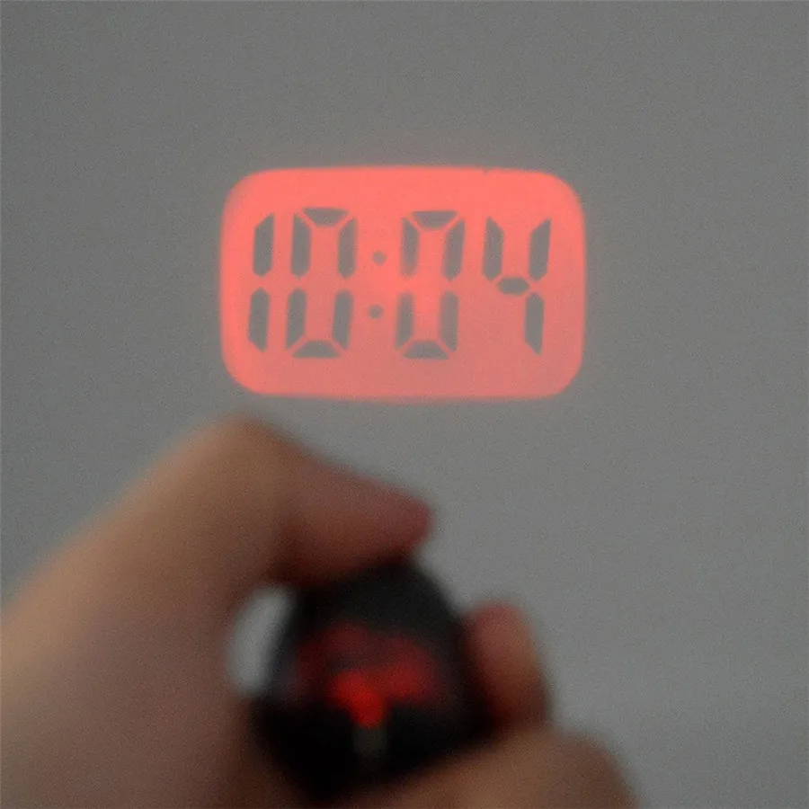 

Family Mini Digital Projection Clock Portable Led Wall Mounted Timing Luminous Electronic Alarm Clock Small Electronic Alarm