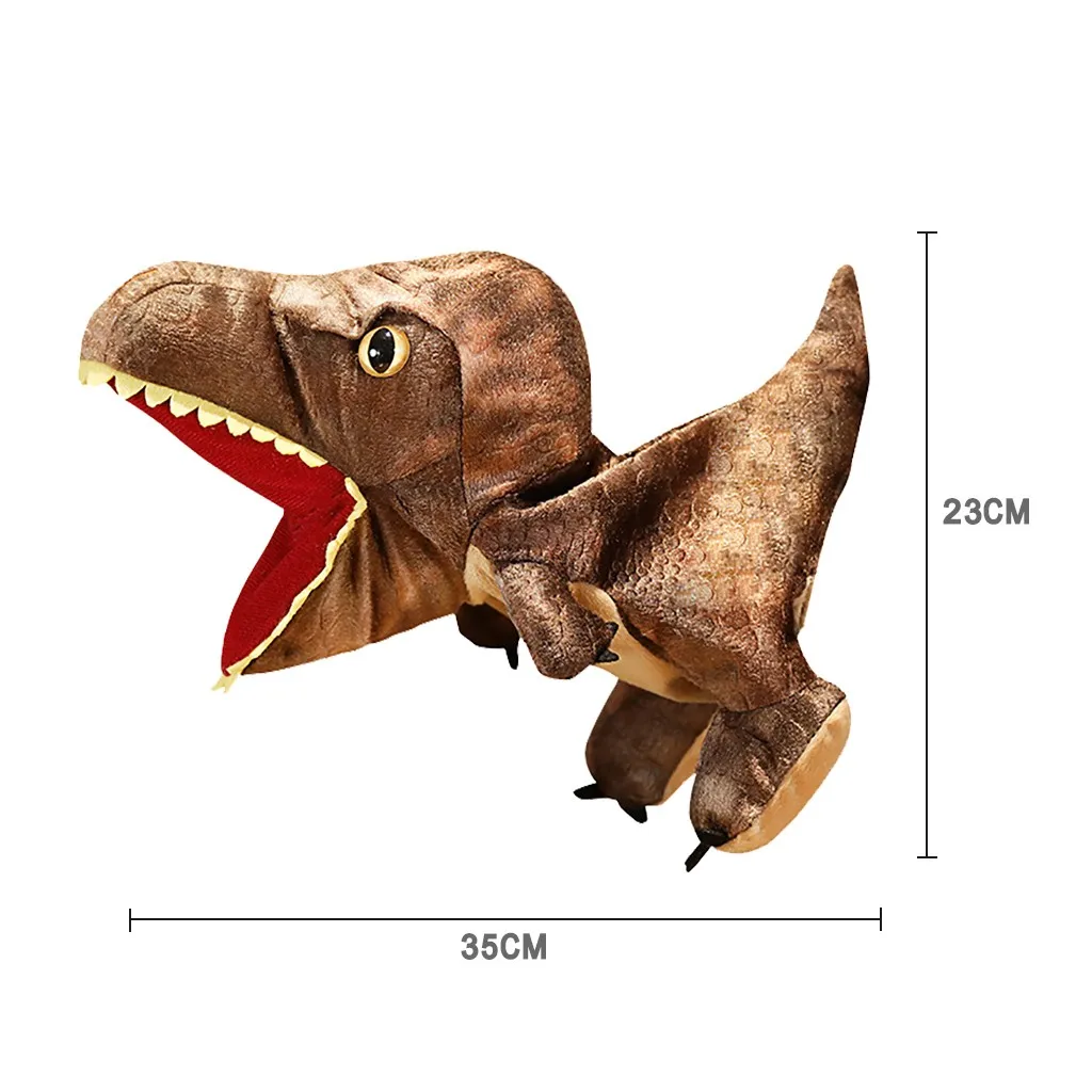 

Plush Dinosaur Hand Puppet Toy finger puppets Open Movable Mouth for Role Play Gift for Kids Animals dinosaur Plush Toys