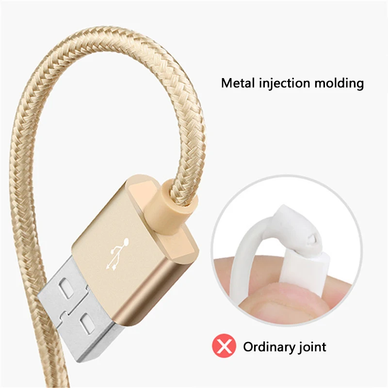 

2.4A Charger Wire For iPhone 11/12 pro promax X/Xs/Xmax 6/7/8 Plus Data USB Cable For Huawei Samsung XiaoMi Fast Charging Cable