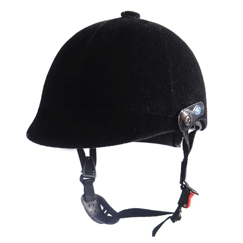 Наполовину закрытый шлем для верховой езды шапка конного спорта Регулируемая 54 60