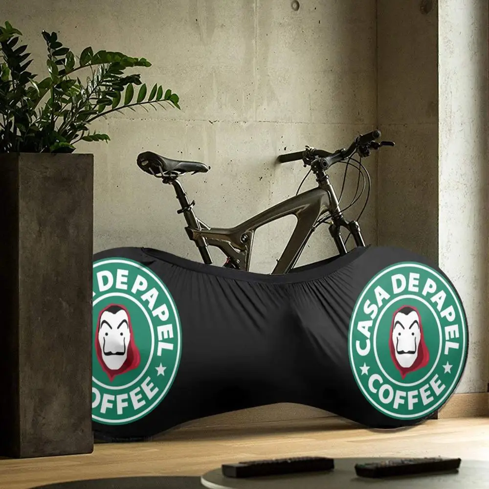 

2020 La Casa de Papel Coffee outdoor Bike MTB waterproof Bicycle dust cover Custom Rashguard biking motocross BMX father gift