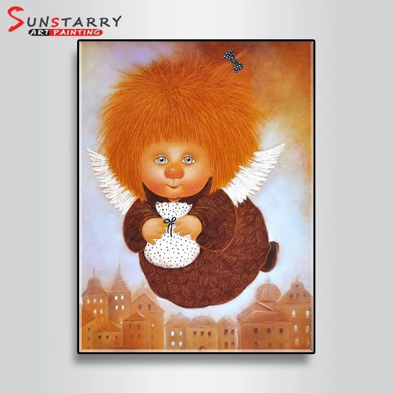 Sunstarry Алмазная вышивка мультфильм DIY 5D алмазная вышивка крестиком полная круглая дрель мозаика картина ангел девочка домашний декор