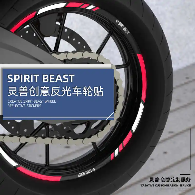 

Wheel Stickers Refitting Accessories for Cfmoto 250sr Tire Stickers Motorcycle Reflective Wheel Stickers 12 17 Inch