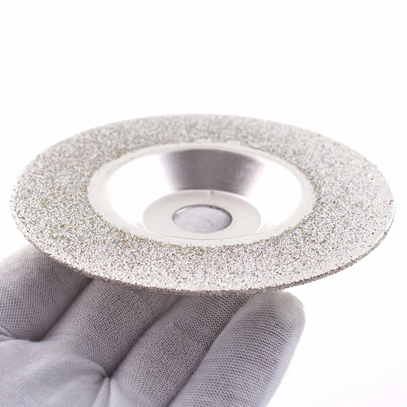

4 100mm Diamond Coated Flat Lap Wheel Jewelry Polish Grinding Disc 60 Grit