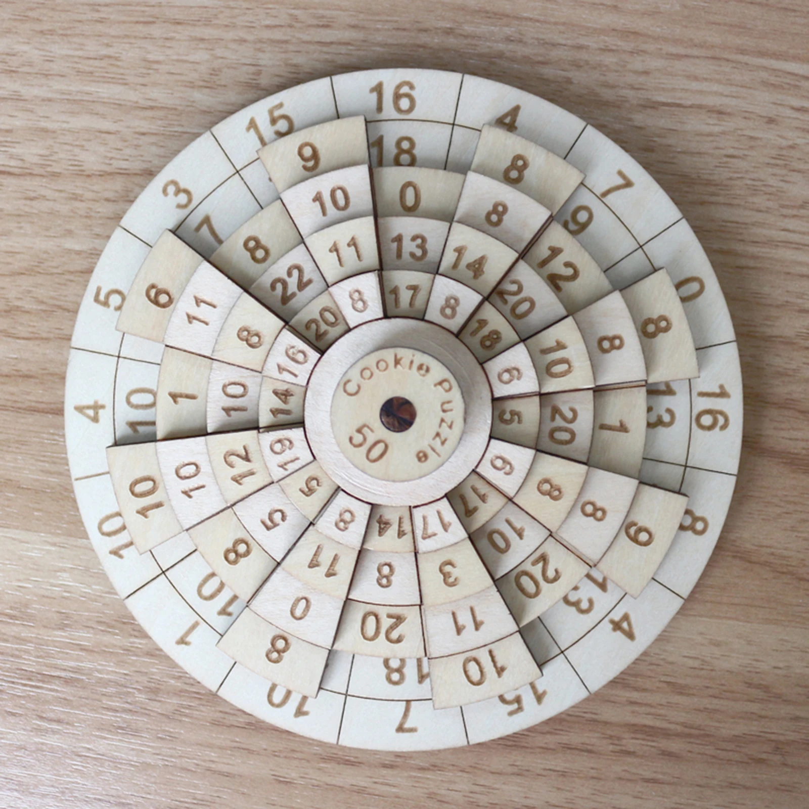 

Wooden Puzzle Toys Adult Toys High-difficulty Mathematics Brain Teasers Brain Teasers Intelligence Development Digital Turntable