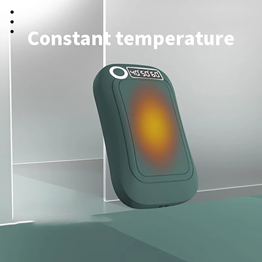 

Грелка для рук 10000 мАч, внешний аккумулятор с USB, портативная карманная грелка для рук, цифровой дисплей, фонарик, многофункциональная карман...