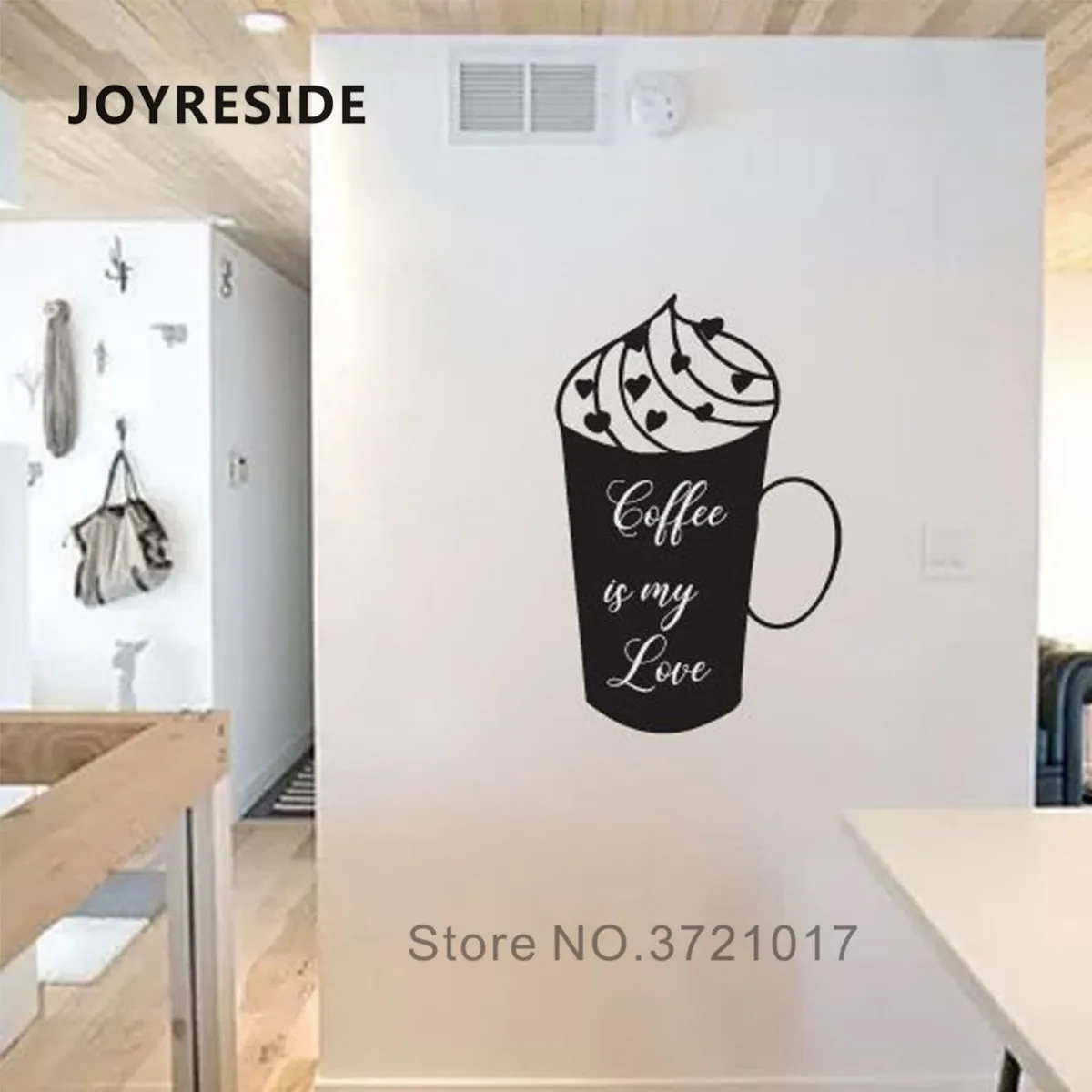 Настенный декор для кофейного магазина joyliving Coffee iN My Life наклейка на стену дома в