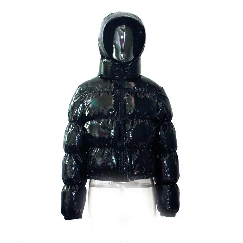 

Hooded Puffer Jacket Women 2021 Winter Clothes Parkas Bubble Coat Pink Down Coats